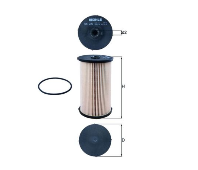 Filter goriva Mahle KX220D Audi, VW, Škoda, Seat