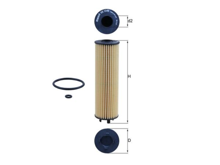 Filter olja Mahle OX1340D VW, Audi, Škoda, Seat