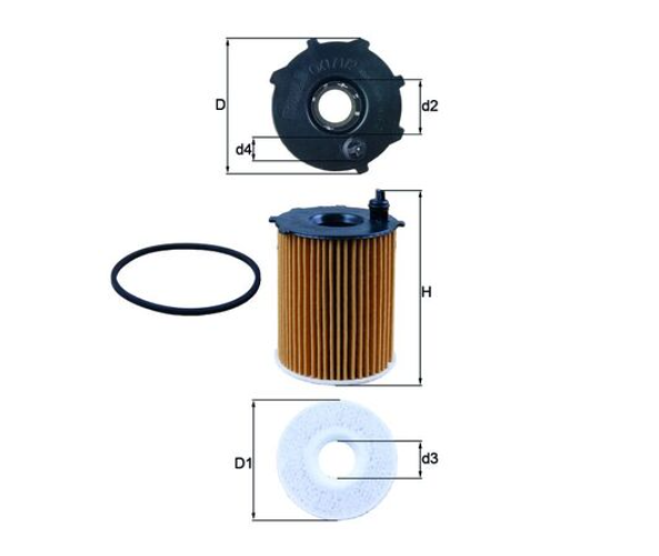 Filter olja Mahle OX171/2D Citroen, Peugeot, Ford