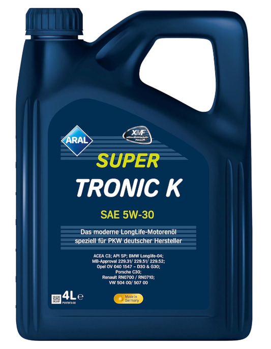 Aral motorno olje 5W30 Super Tronic 4L