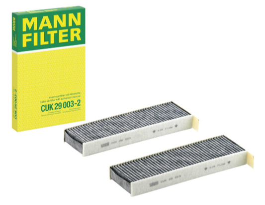 Filter kabine MANN CUK29003-2 Citroen Berlingo, C4, Peugeot 3008, 5008, Fiat Doblo, Opel Combo