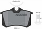 Zavorne ploščice TEXTAR 2355402 zadaj Audi A1, Golf 4, Golf 5, Passat B5, Taigo, T-Cross, Yeti, Scala