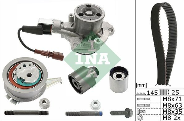 Set zobatega jermena in vodne črpalke INA 530 0650 30