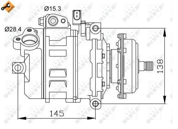 Kompresor klime NRF 32148 VW Toureg 1, Transporter T5